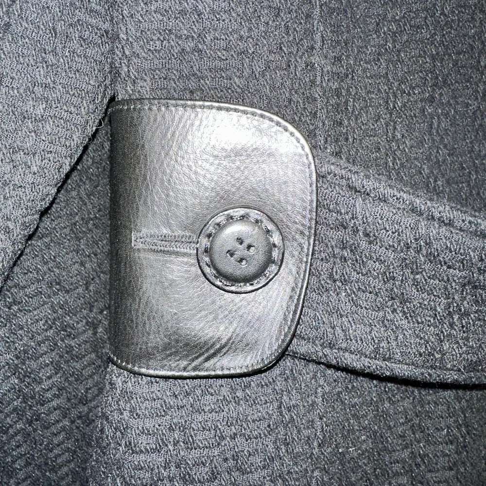 Mackage wool and leather military style coat with bell sleeves - Picture 13 of 15